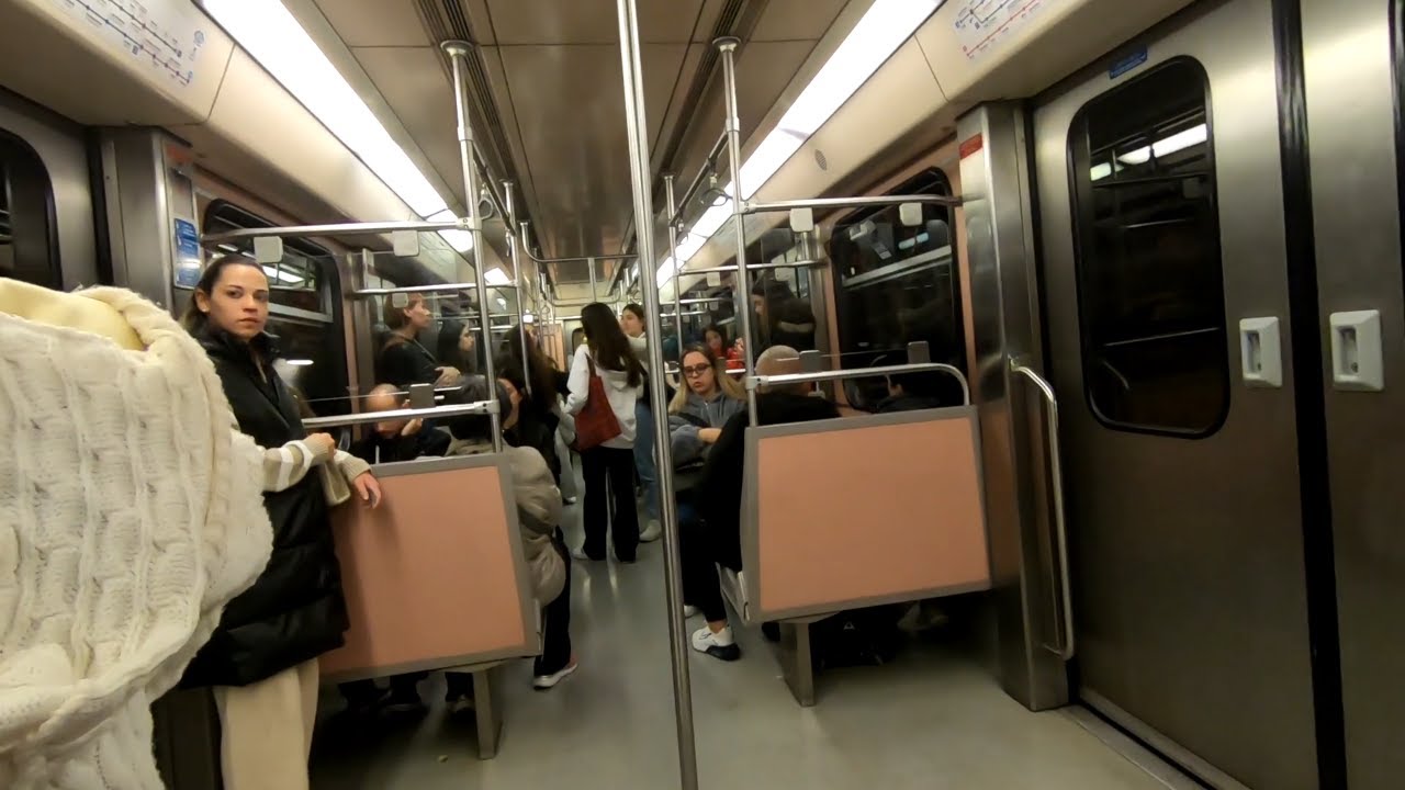 Athens Metro Ride - Egaleo to Monastiraki | Greece | 20/11/23