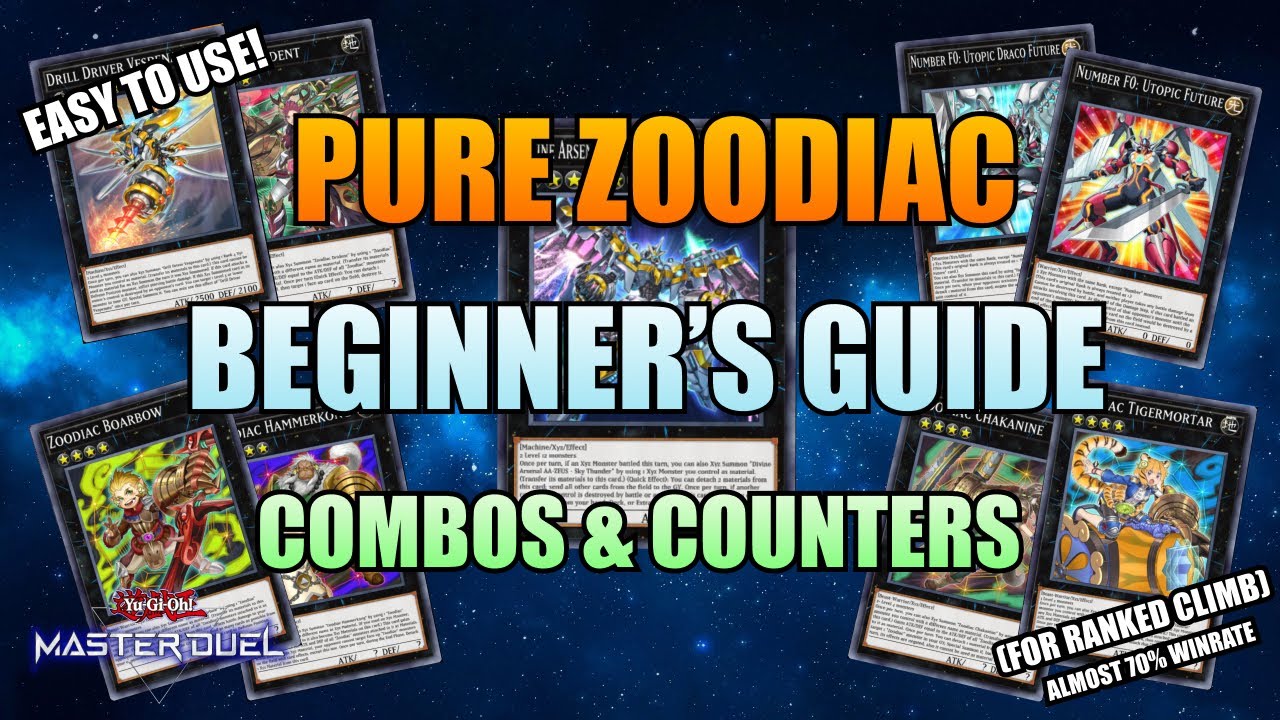 Yu-Gi-Oh! MASTER DUEL - PURE ZOODIAC GUIDE (COMBOS, COUNTER TIPS & GAMEPLAY) - ALMOST 70% WINRATE