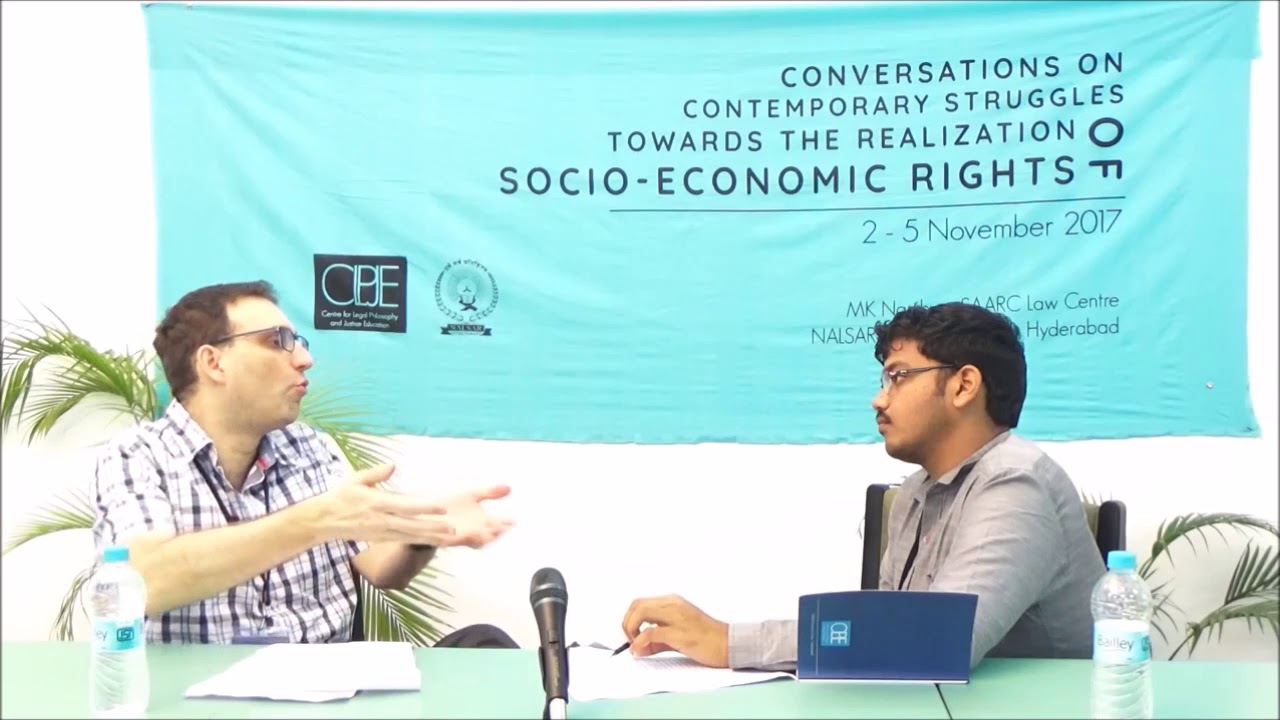 Conversations | Prof.David Bilchitz | Mr. T.P.S Harsha | Realisations of Socio Econimic Rights