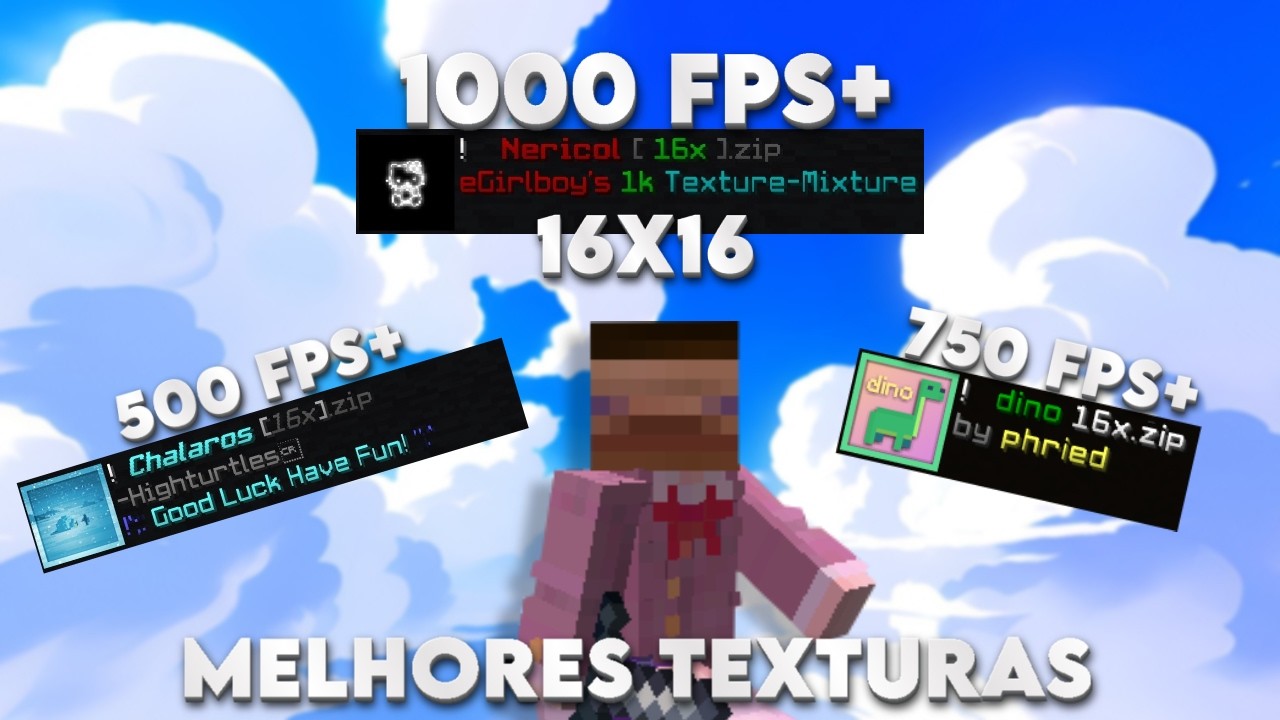 TEXTURAS QUE EU USO PRA JOGAR A 1000 FPS (16X16)