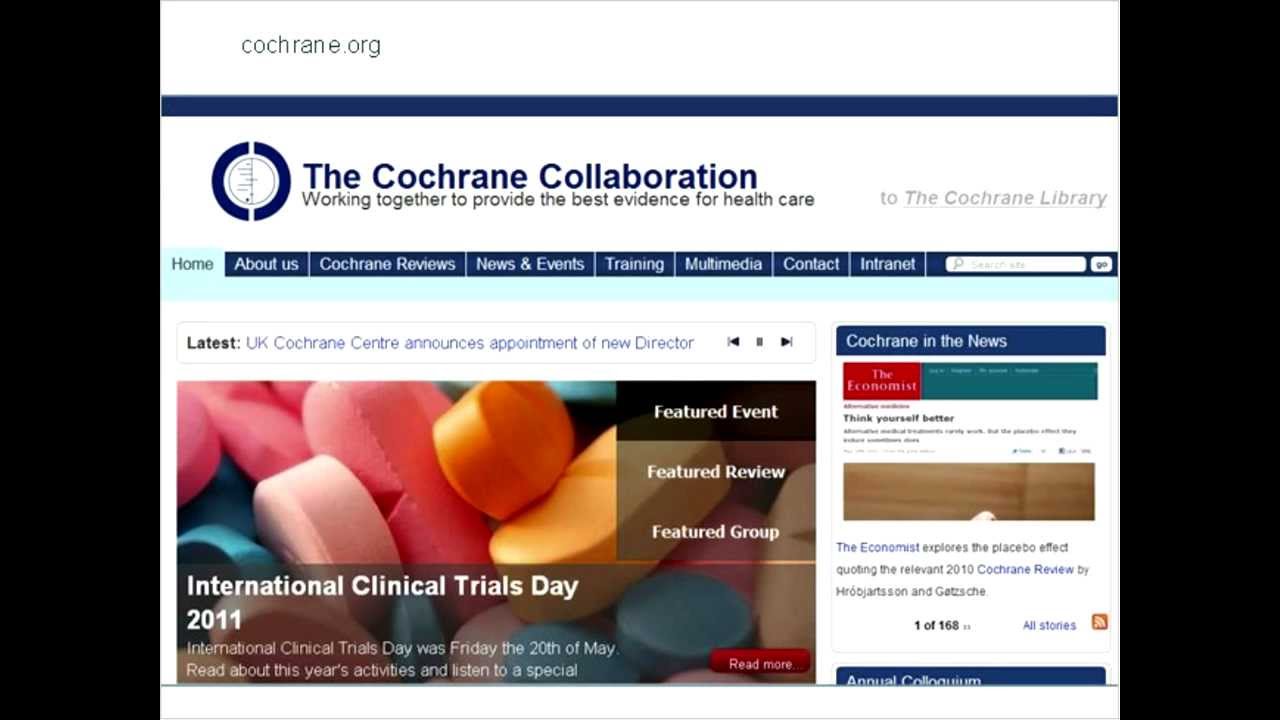 Session one: Who and what is The Cochrane Collaboration? What are systematic reviews?