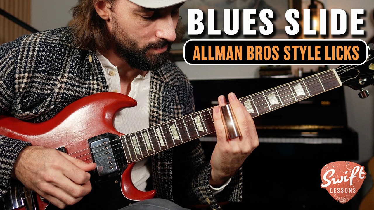 Научитесь виртуозному блюзовому слайд-соло в стиле Allman Brothers!