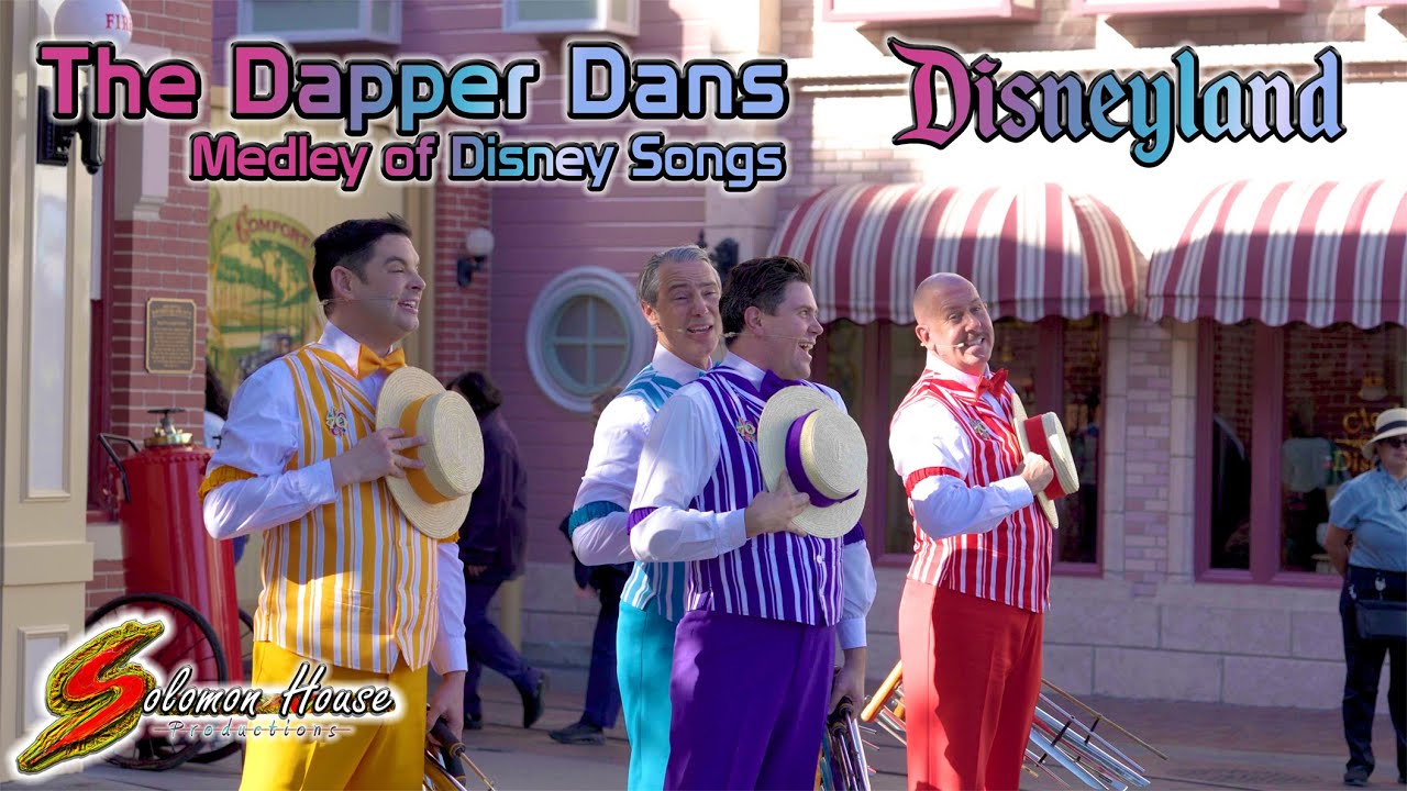 The Dapper Dans perform a medley of songs in Disneyland
