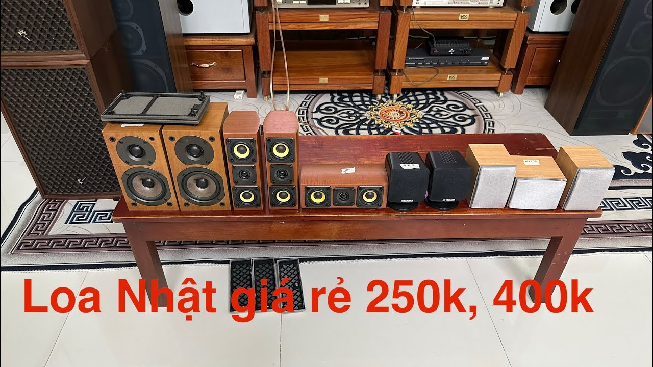 Loa Nhật giá rẻ, Sony 400k, yamaha 250k, Denon 550k, Onkyo 600k, tất cả nguyên zin, đã text hát ok