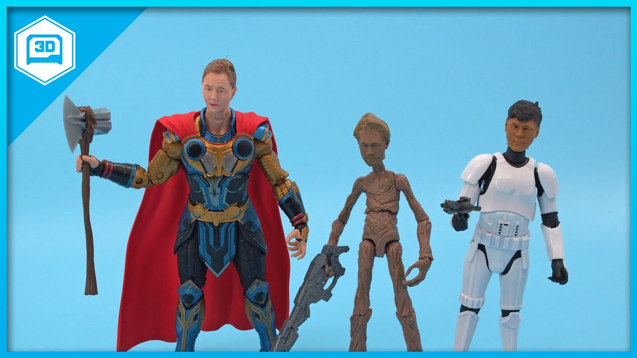 3D Printed Action Figure Selfie #3DPrinting #adafruit