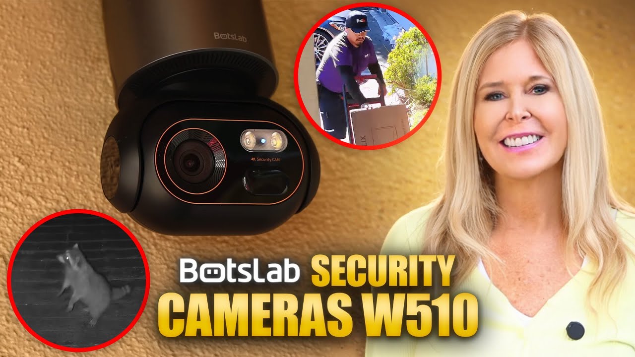 Камеры видеонаблюдения Botslab W510 для умного дома | Установка здесь - Без ежемесячной платы, ло...