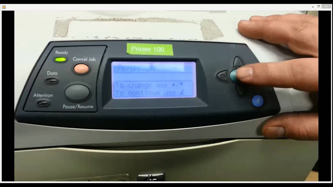 Configuring your HP LaserJet 4200/4250 Jet Direct Card.