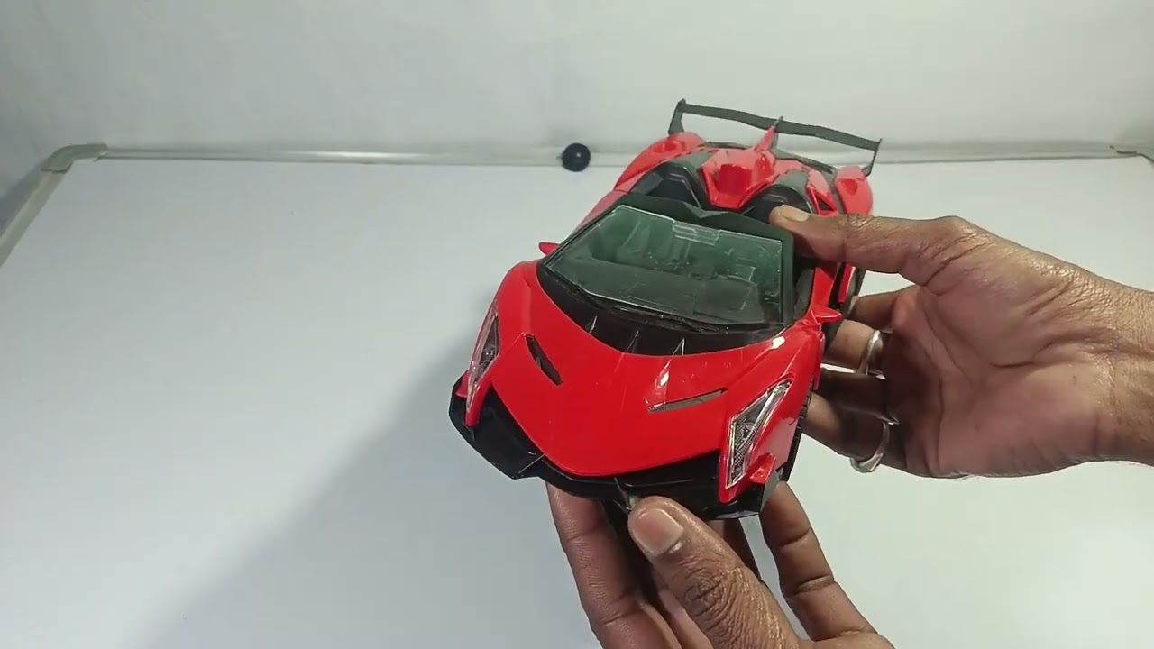 RC Lamborghini Red Open Car Unboxing + Speed Test 🚗💨 #toyswala #ytshorts #lamborghini #unboxing 
