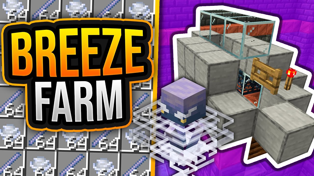 BREEZE FARM (Tutorial) ✨Minecraft 1.21 ✨ ErikOnHisPeriod