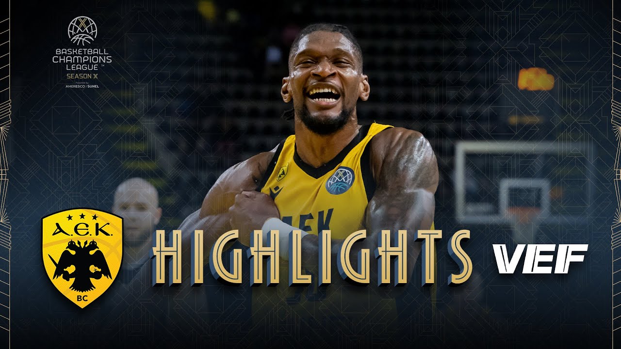 AEK BC v VEF Riga | Highlights | #BasketballCL 2025-26