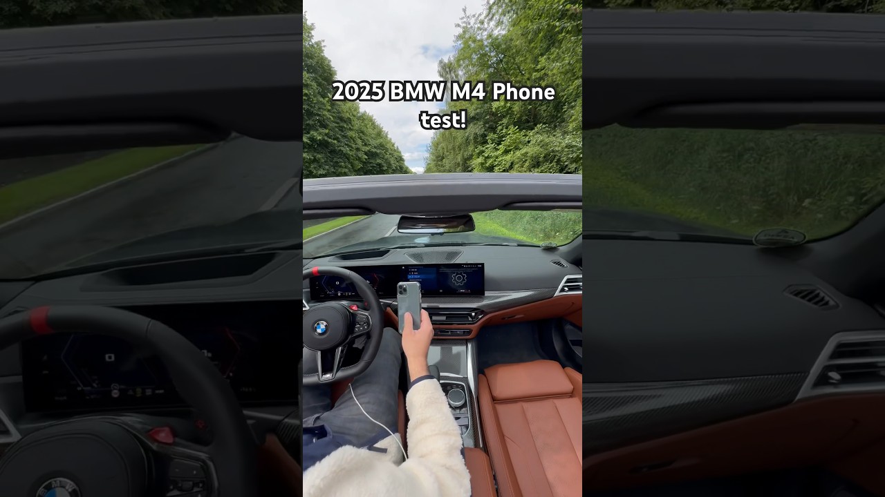 Тест телефона BMW M4 Competition LCI 2025 года! Управление запуском!