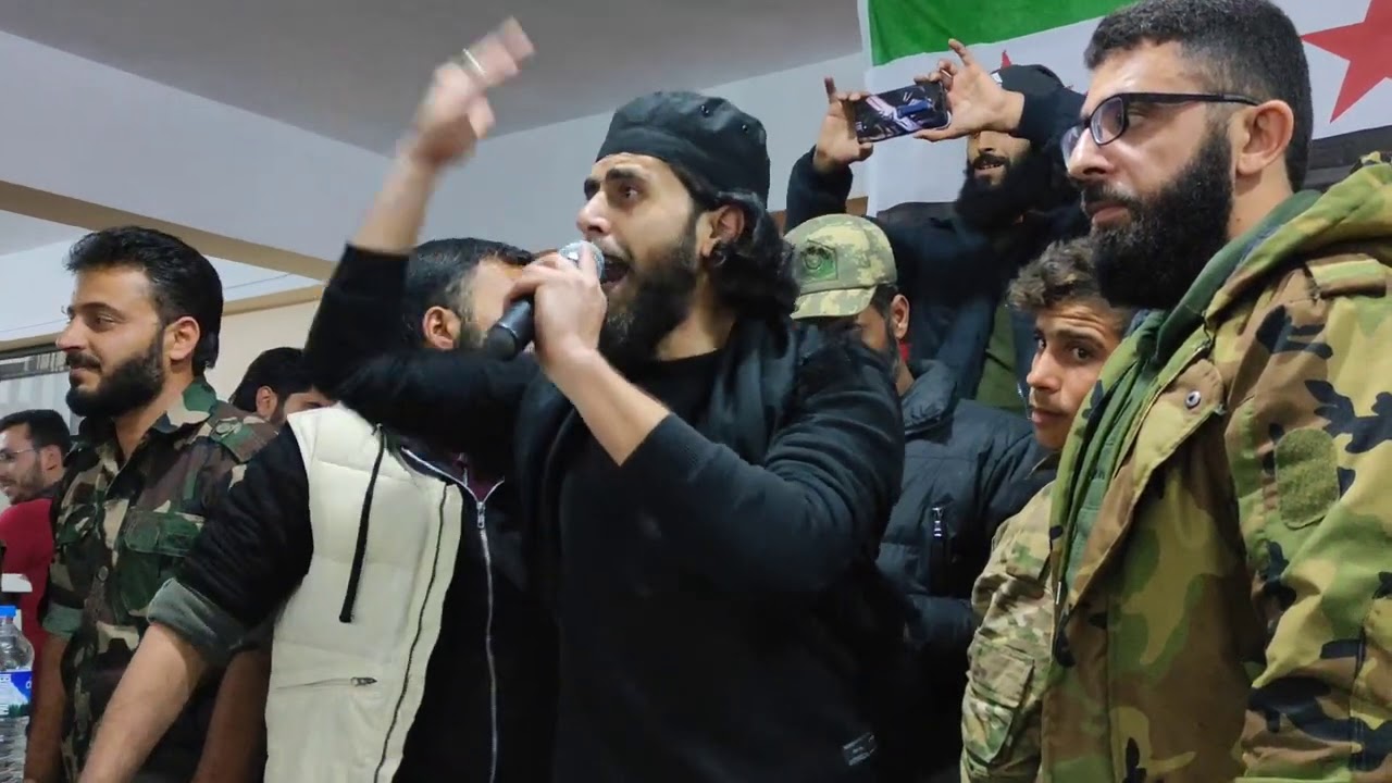 قاسم جاموس ابو وطن اقسمنا بالله قصيدة جديدة في سهرة الجيش الوطني الحر
