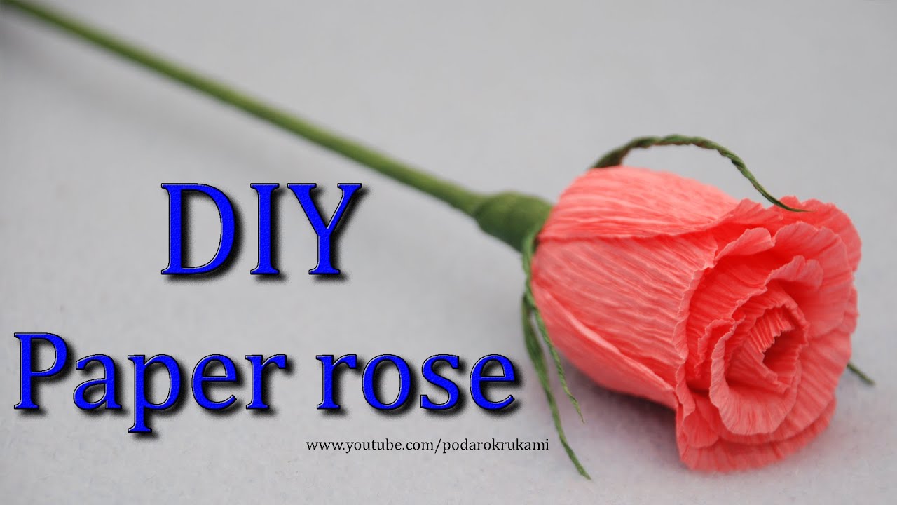 Роза. Букеты из конфет. DIY crepe paper rose.