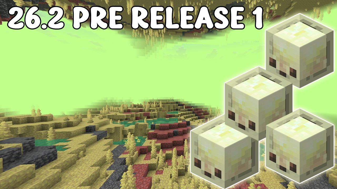 Маленькие серные кубы, туман в серных пещерах и многое другое! &mdash; Minecraft 26.2 пре-релиз 1