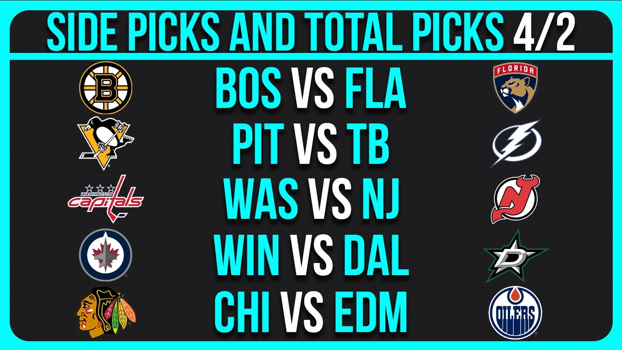 NHL Picks Today Thursday 4/2/26 | NHL Picks and Predictions | NHL Best Bets
