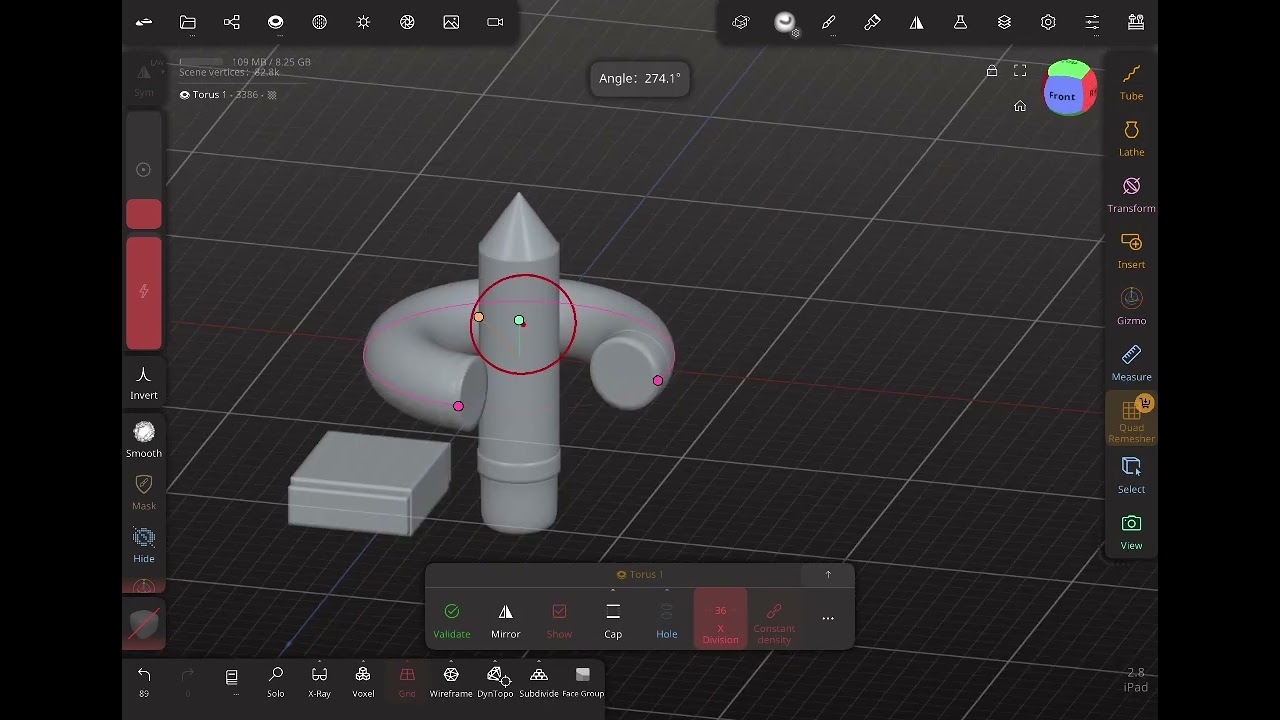 Hard surface modelling nomadsculpt