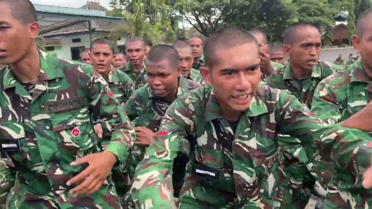 Semangat yel-yel Dikmata gel 3 setelah kegiatan Fisik