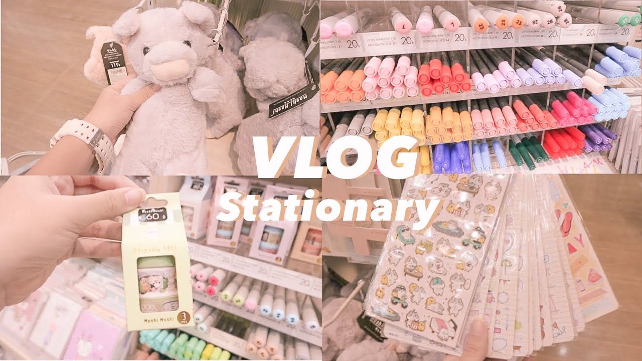 Vlog 01 / พาช็อปเครื่องเขียนงบ200บาท🧤ร้าน moshi Mr.diy✨ มีแต่ของน่ารักเลย |Getthanat💖