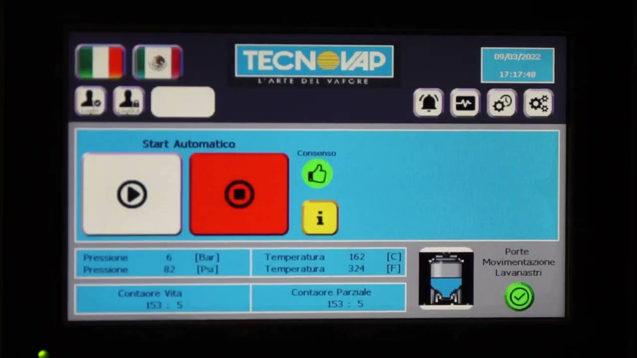 Sistema automático de limpieza a vapor para cintas transportadoras en la industria alimentaria