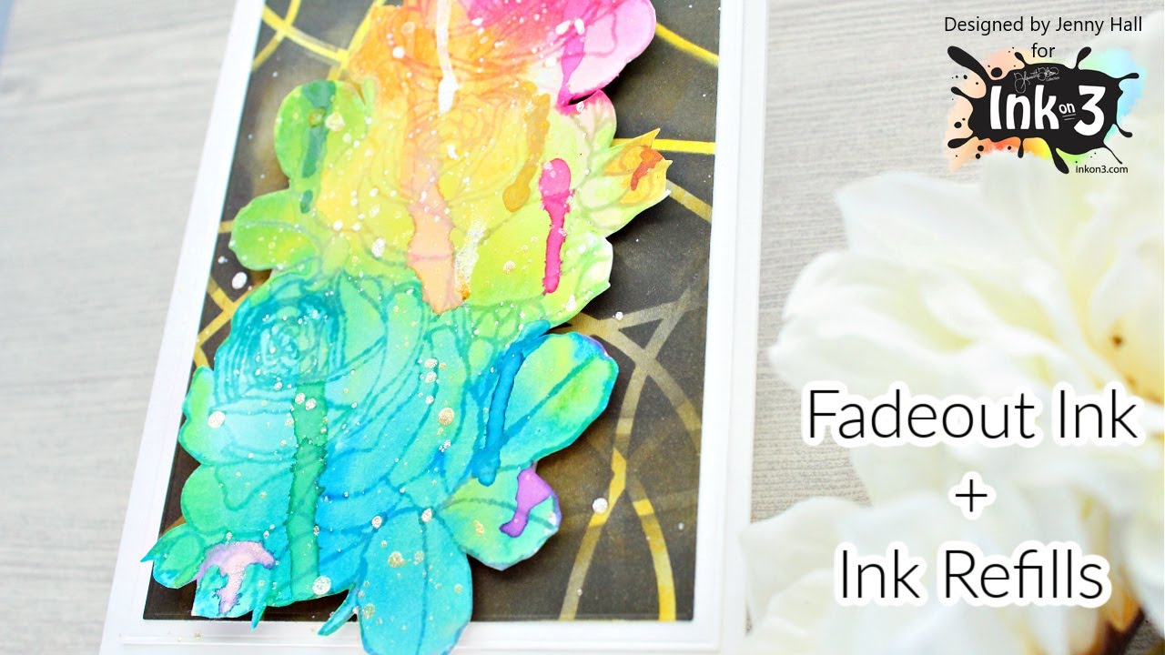 Fun technique! Fadeout Ink with Dripping Roses