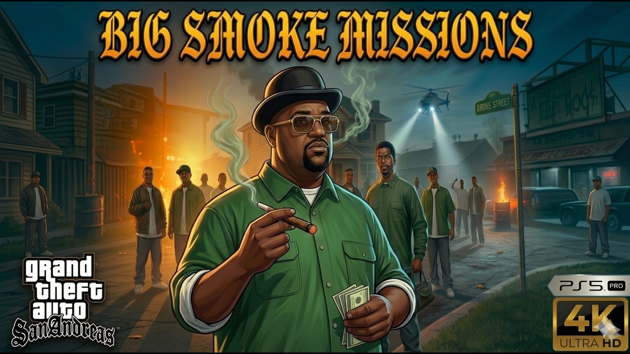 We Play GTA San Andreas Before GTA VI - #3 (BS) Big Smoke Missions (4K60FPS PS5PRO) ENG/PL