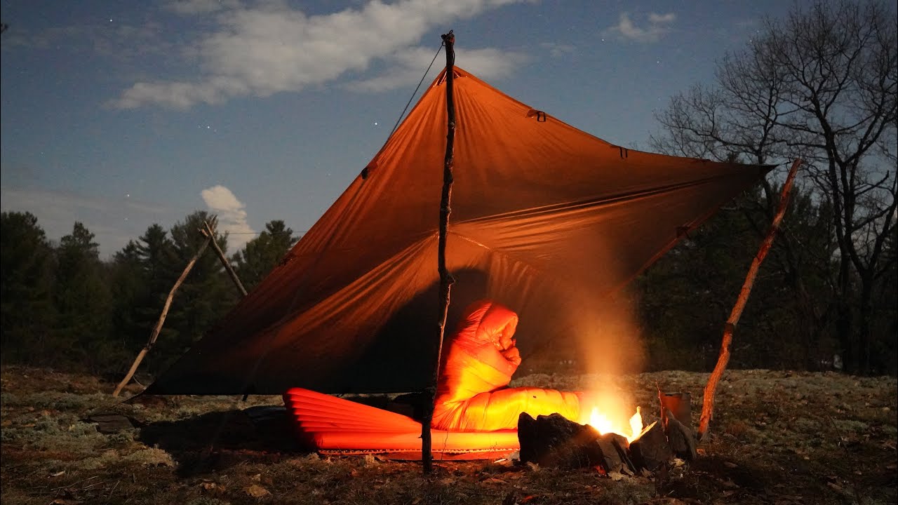 Solo Tarp Camping *Strange noises in the Night*