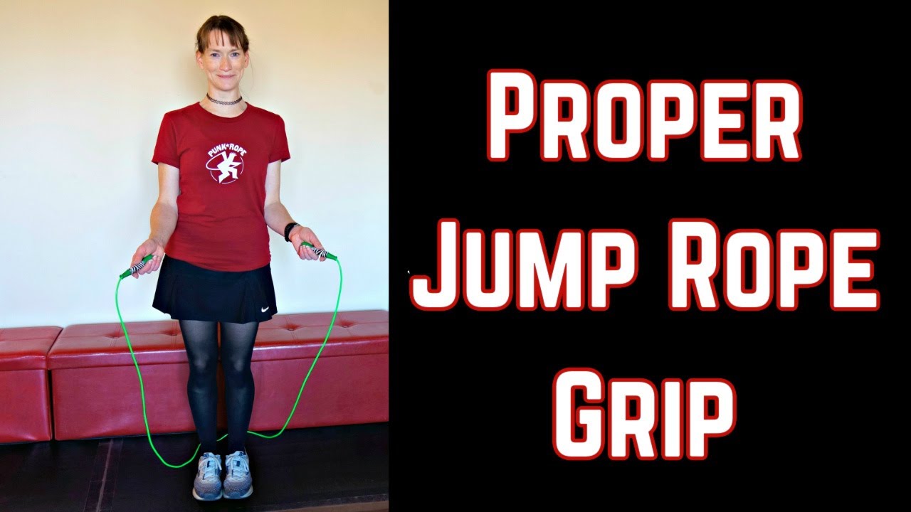Proper jump rope grip