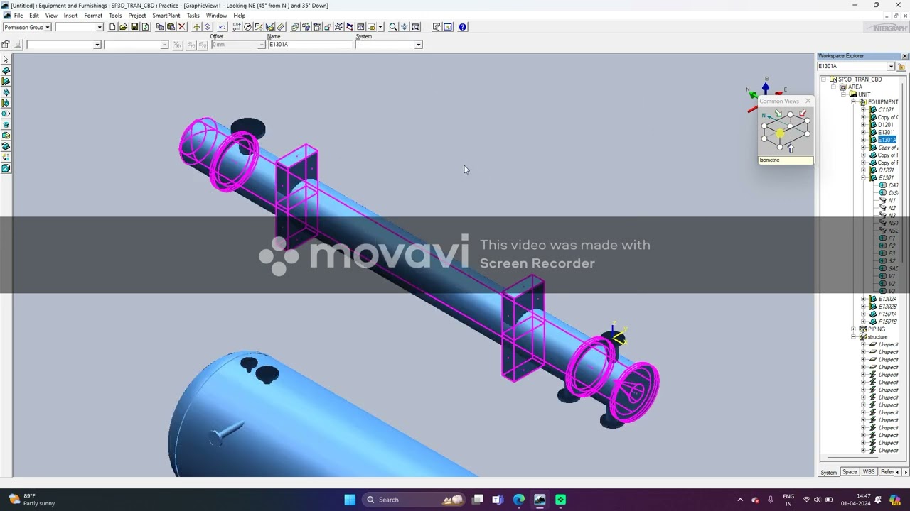 SP3D ALL EQUIPMENT CO-ORDINATE SYSTEM AND POSITION