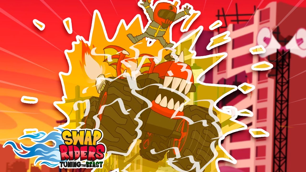 SWAP RIDERS🏁DERRAPES Y CIRCUITAZOS DE LOCURA🤯DIBUJOS ANIMADOS EN ESPAÑOL