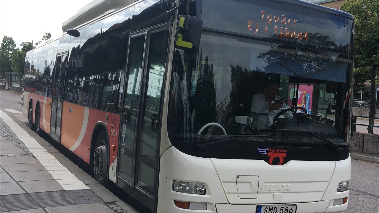 Bus ride line 16 from Link&ouml;ping Resecentrum to Aspn&auml;set.