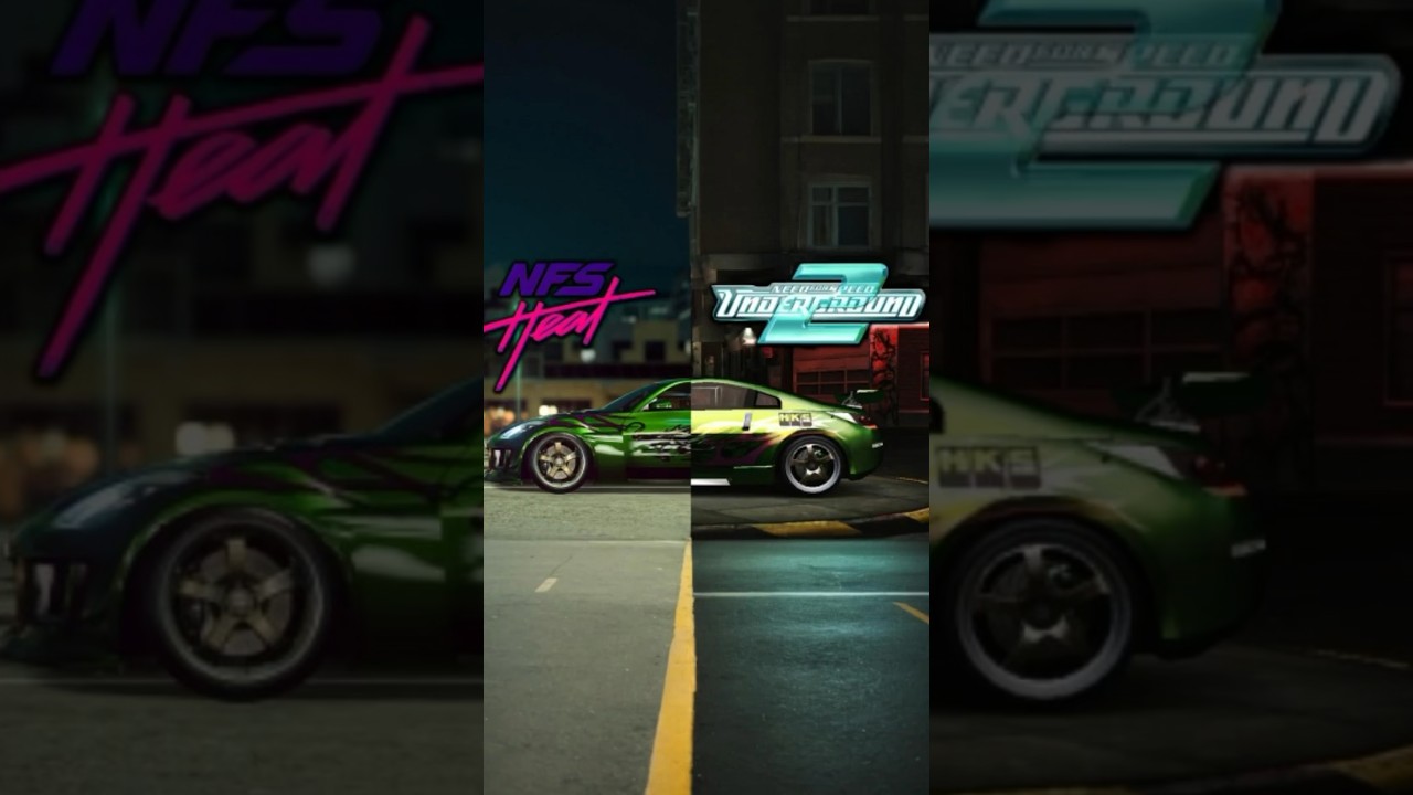 Nissan 350z in NFS underground 2 Vs NFS Heat #nissan #underground2 #nfsheat #needforspeed