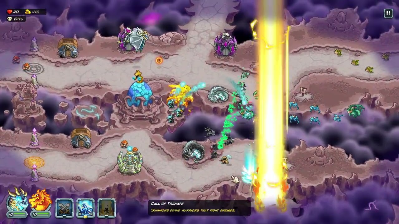 Kingdom Rush Alliance detonado parte 40 Crown of The Cloud Realm