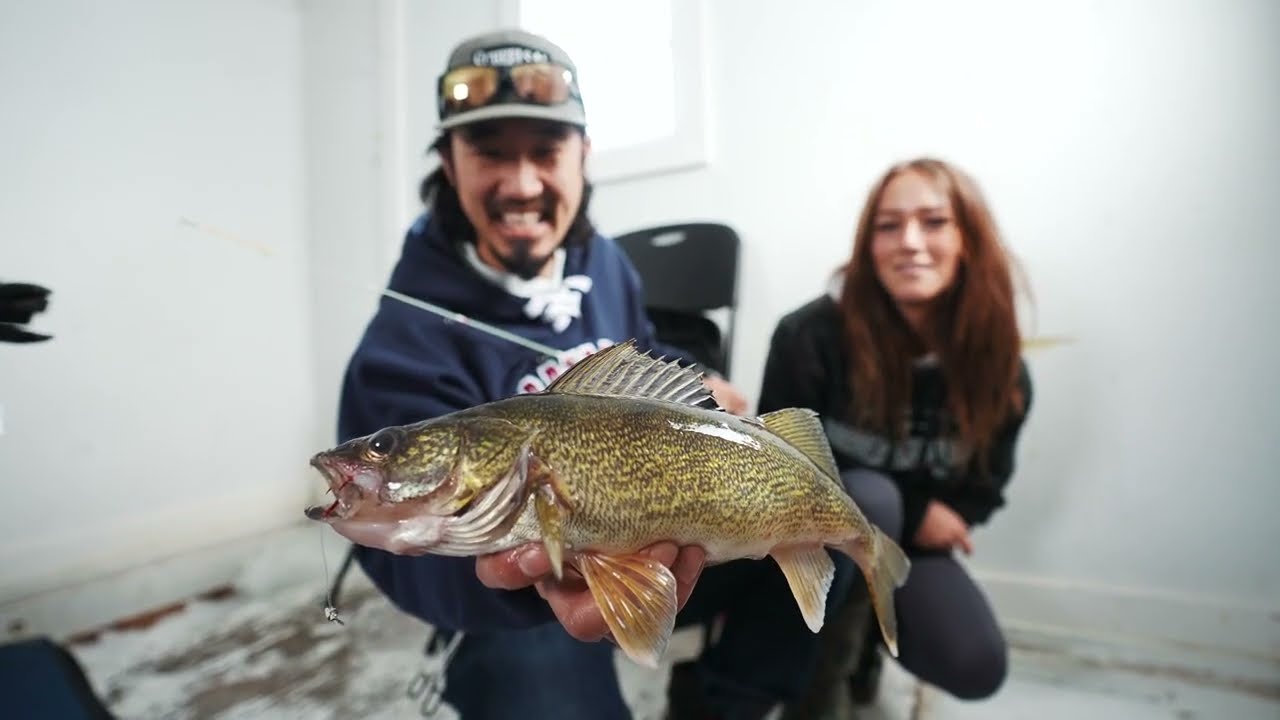 The Daily Life of an Ice Fishing Guide on Lake of The Woods   Sportsman's Lodge #icefishing