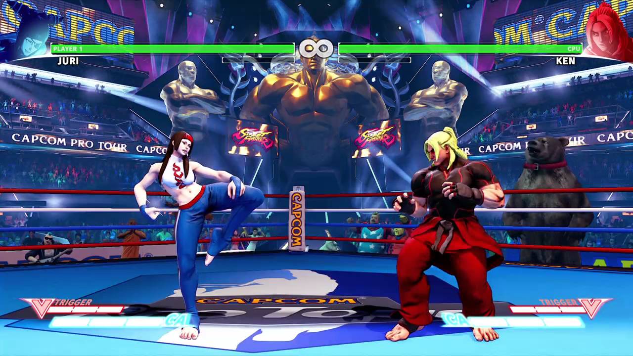 STREET FIGHTER V juri Combo into v-skill pt.1