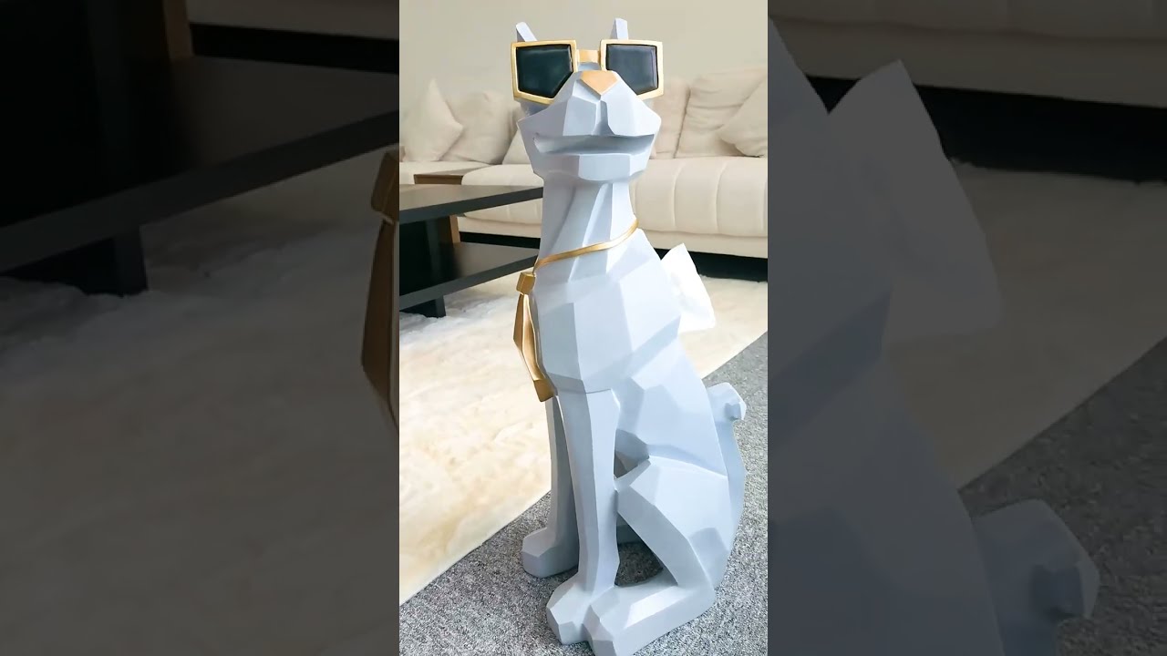 What a cute piece of furniture! 😍😍#cute #dog #endtable #furniture #shorts #homedecor #roomdecoration