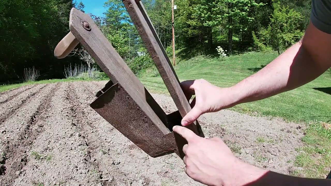 Planting Sweet Corn.. And an Old Fashioned Planter