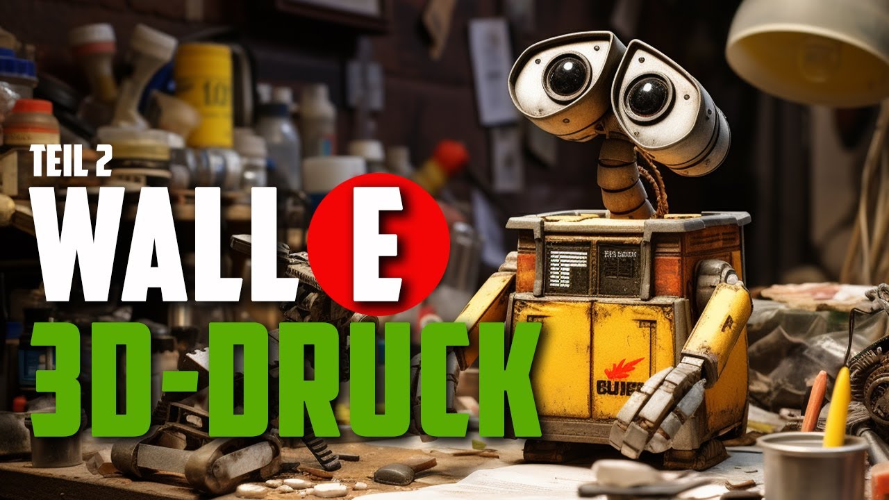 🤖 Fortschritt bei Wall-E: 3D-Druck des Körpers und Halses! Erste Bemalung in Sicht? 🚀🎨