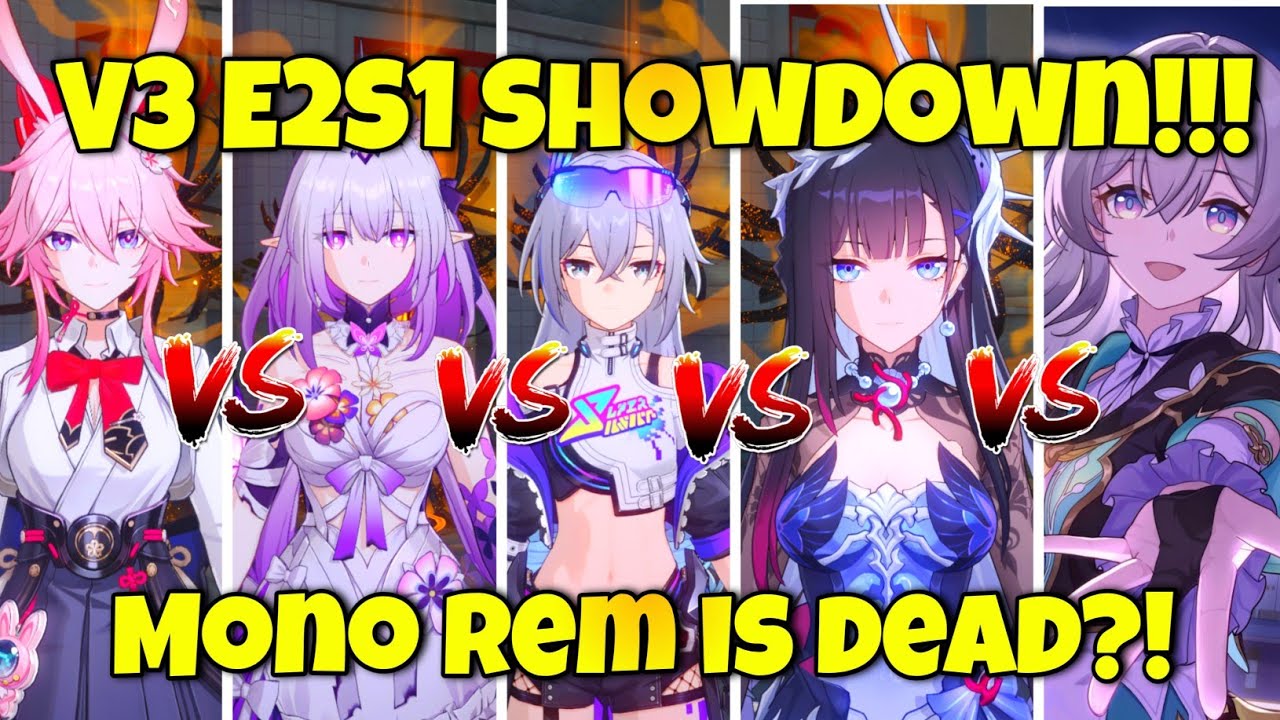 V3 E2S1 EVANESCIA VS E2S1 SILVERWOLF VS E2S1 CASTORICE VS E2S1 HYSILENS VS E2S1 FIREFLY VS 4.2 AA