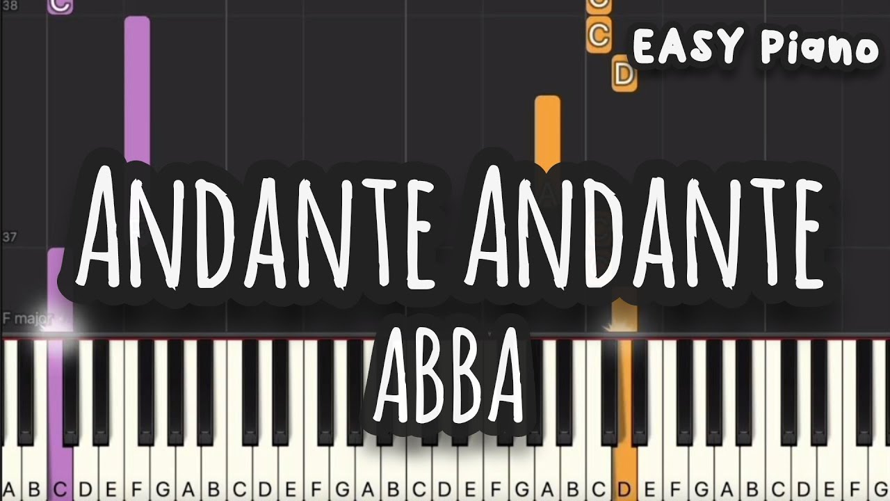 ABBA - Andante Andante (Easy Piano, Piano Tutorial) Sheet