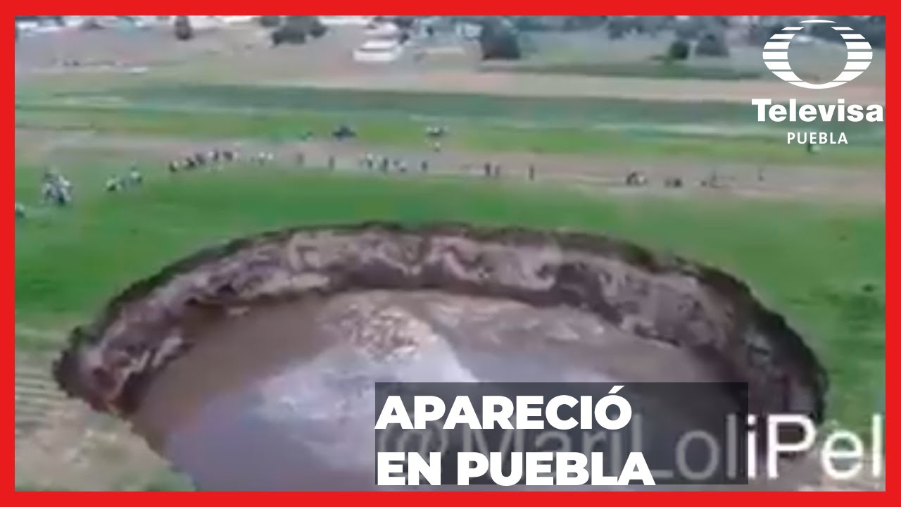 Aparece enorme socavón en Zacatepec  | Las Noticias Puebla