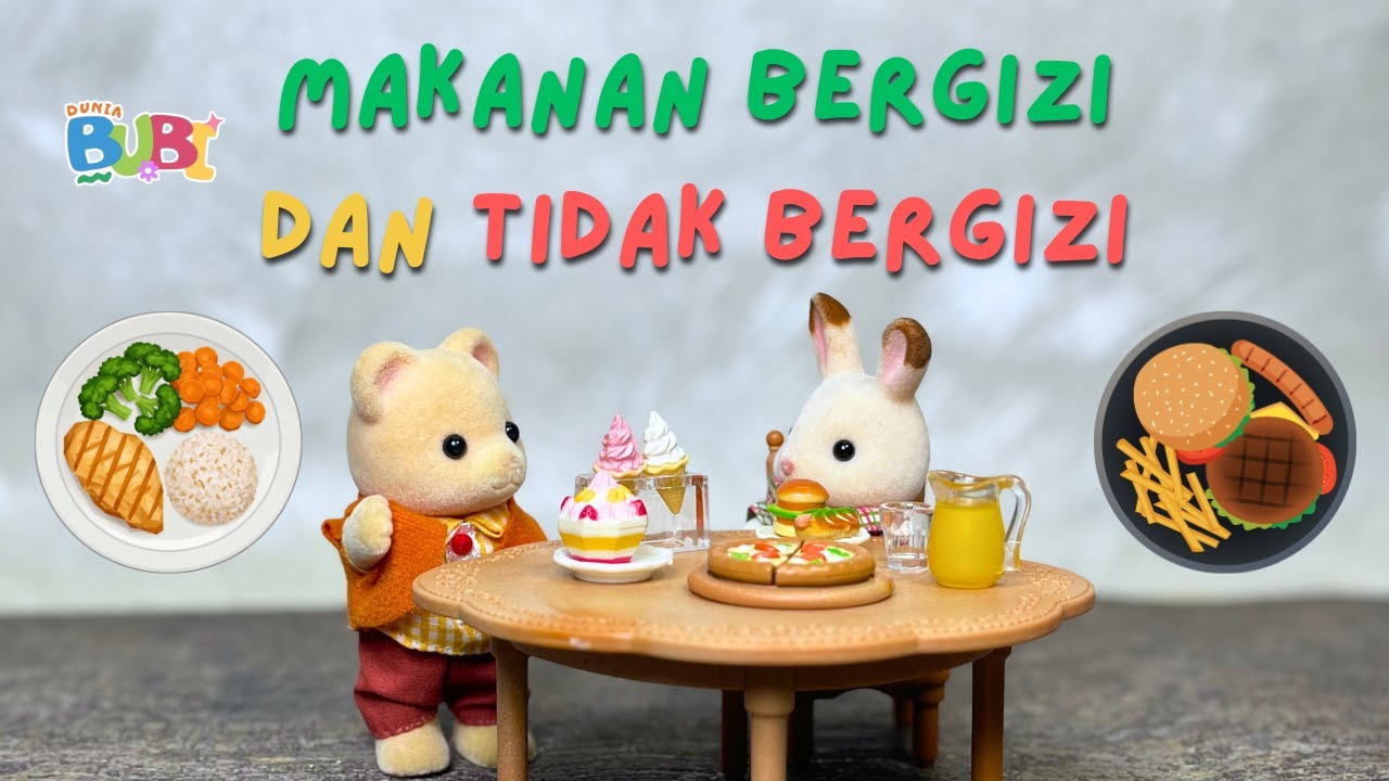 MAKANAN JATUH DIMAKAN LAGI? MAKANAN BERGIZI DAN KURANG BERGIZI | MANA YANG LEBIH BAIK? | DUNIA BUBI