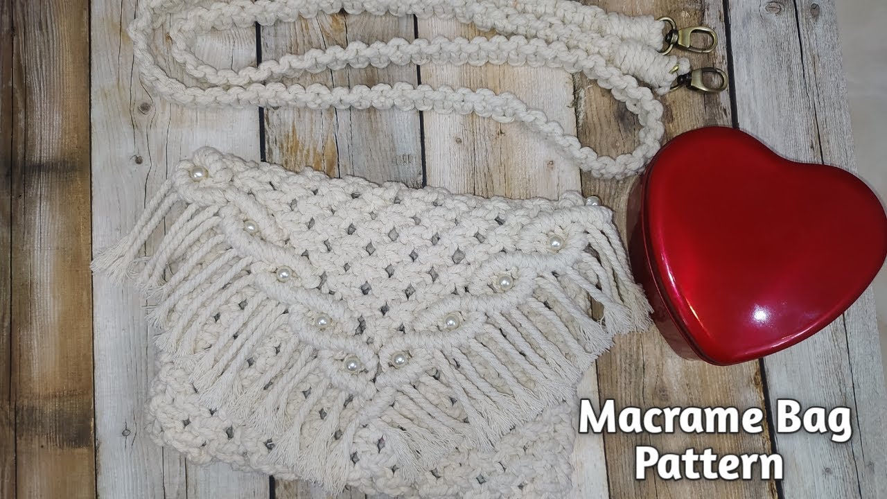 DIY: Macrame Bag Tutorial| A unique knitting pattern| Step by Step for beginner| Easy & Simple Knot