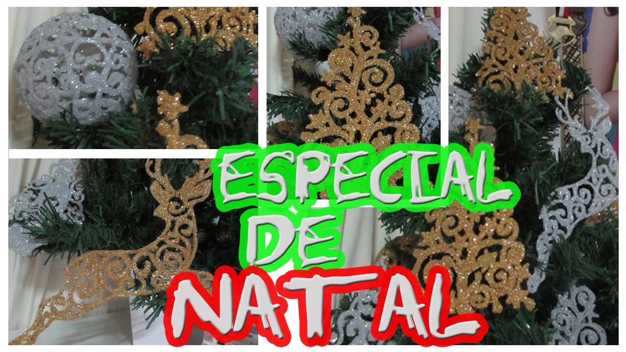 DECORAÇÃO DE NATAL USANDO COLA QUENTE - Renas, Árvores e Bolas #1