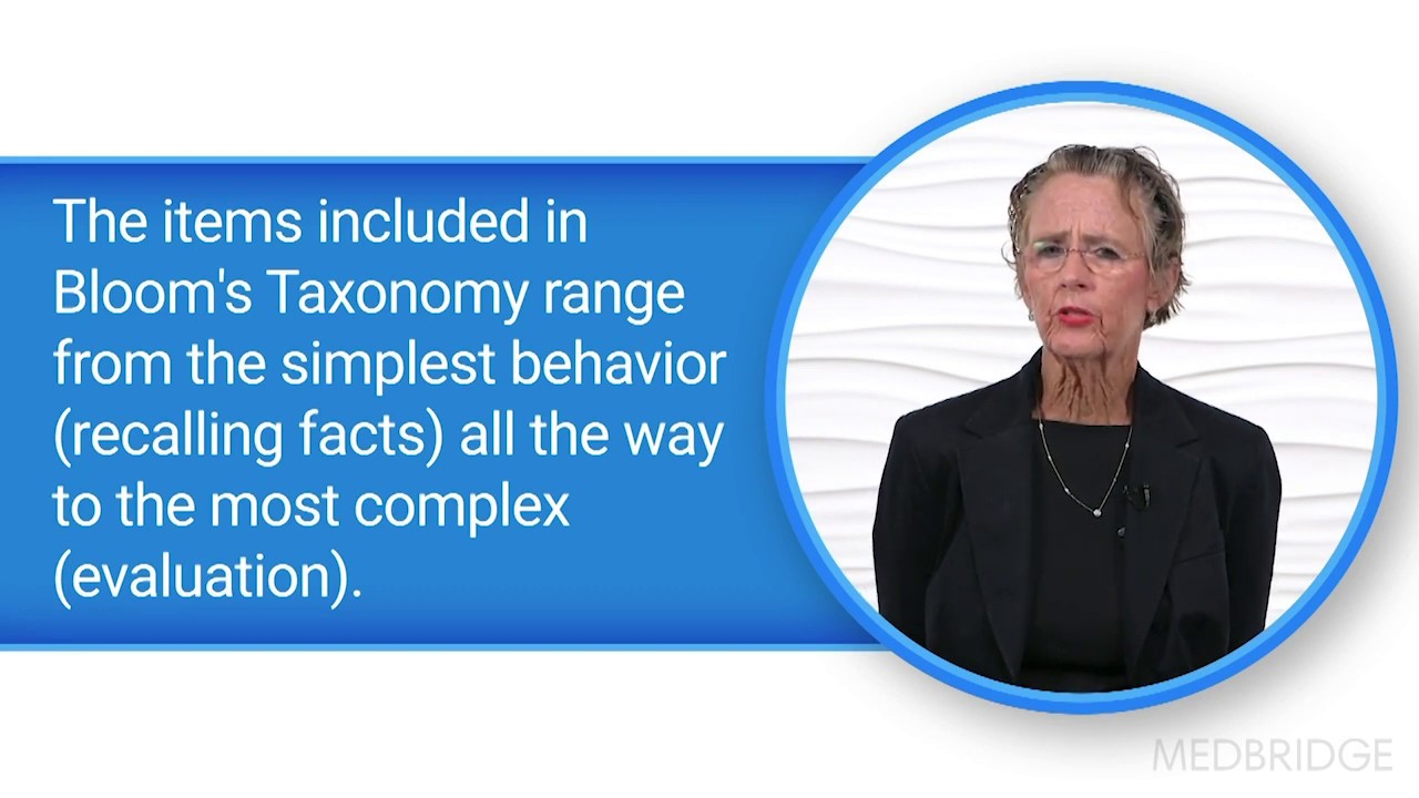 The Cognitive Domain of Learning - Pat Quigley | MedBridge