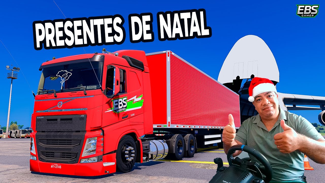 EBS Logística na entrega dos presentes comboio ets2 ets 2 1.57