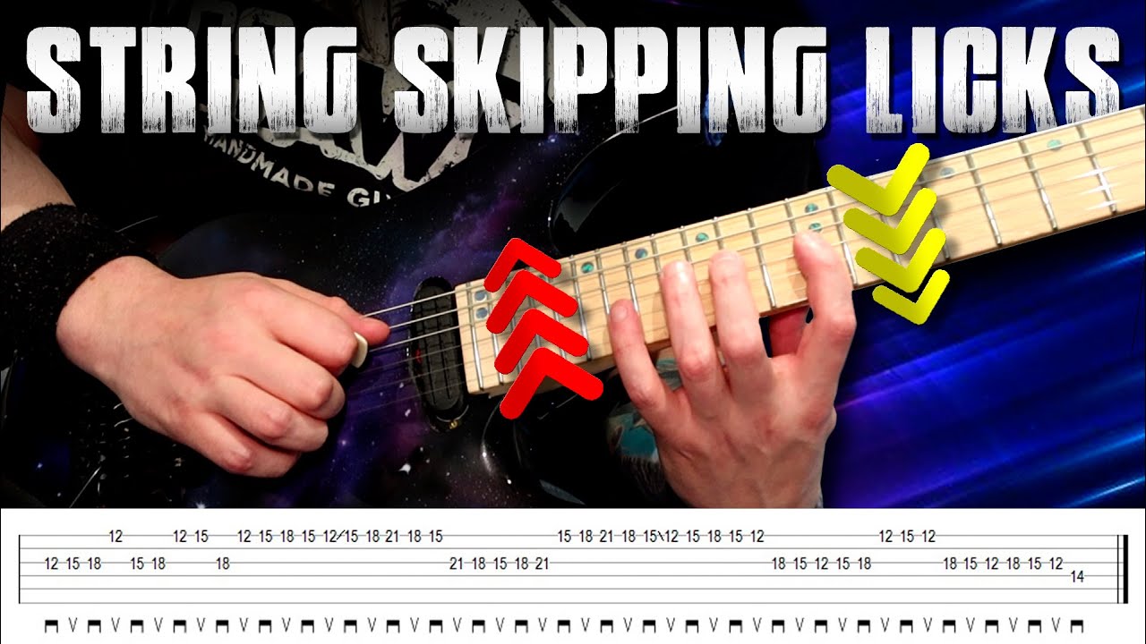String Skipping Licks + TABs