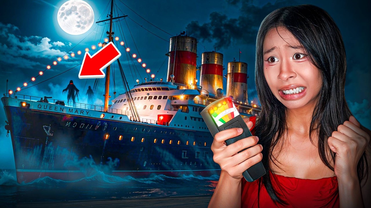 Исследуем самый пугающий отель в полночь (Queen Mary)