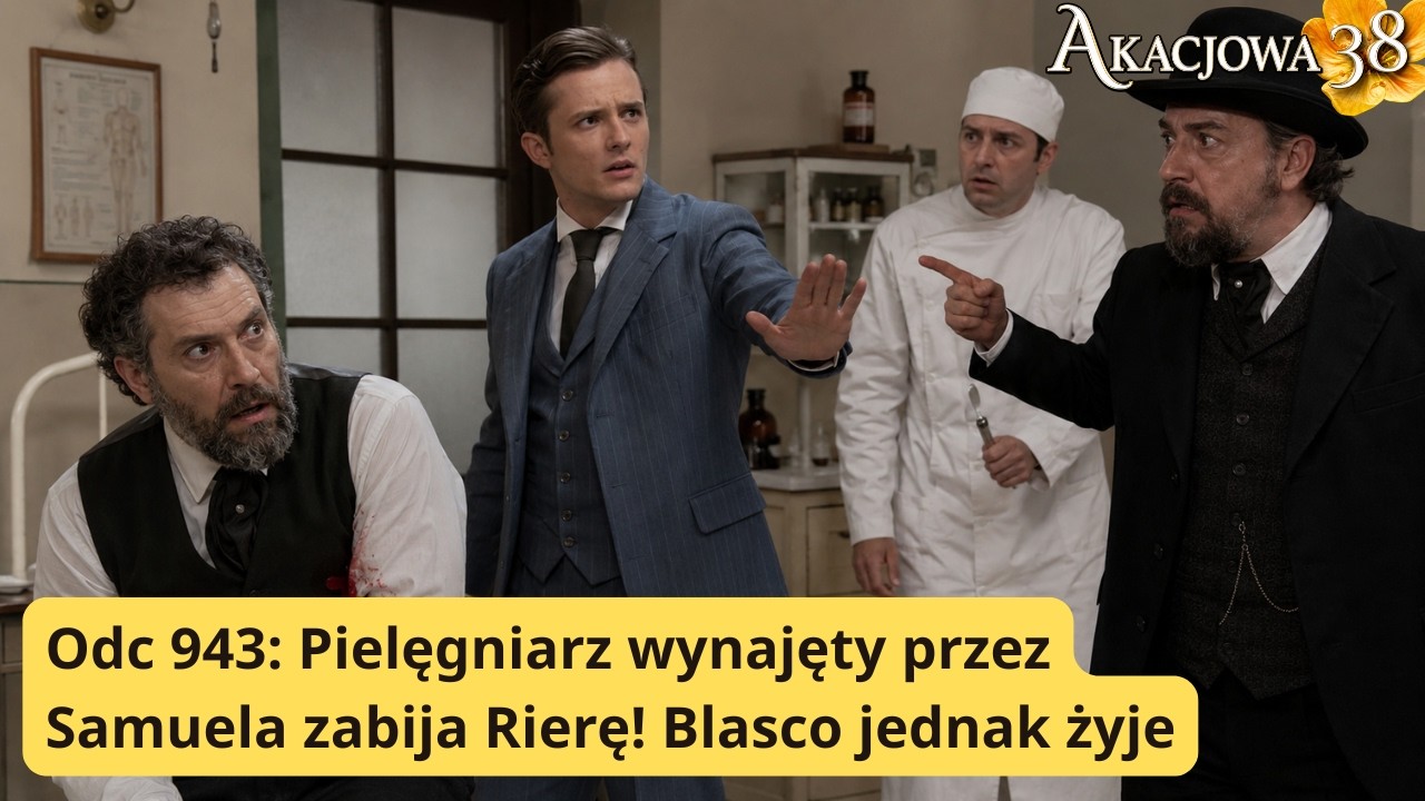 Akacjowa 38 Odc 943: Pielęgniarz wynajęty przez Samuela zabija Rierę! Blasco jednak żyje.