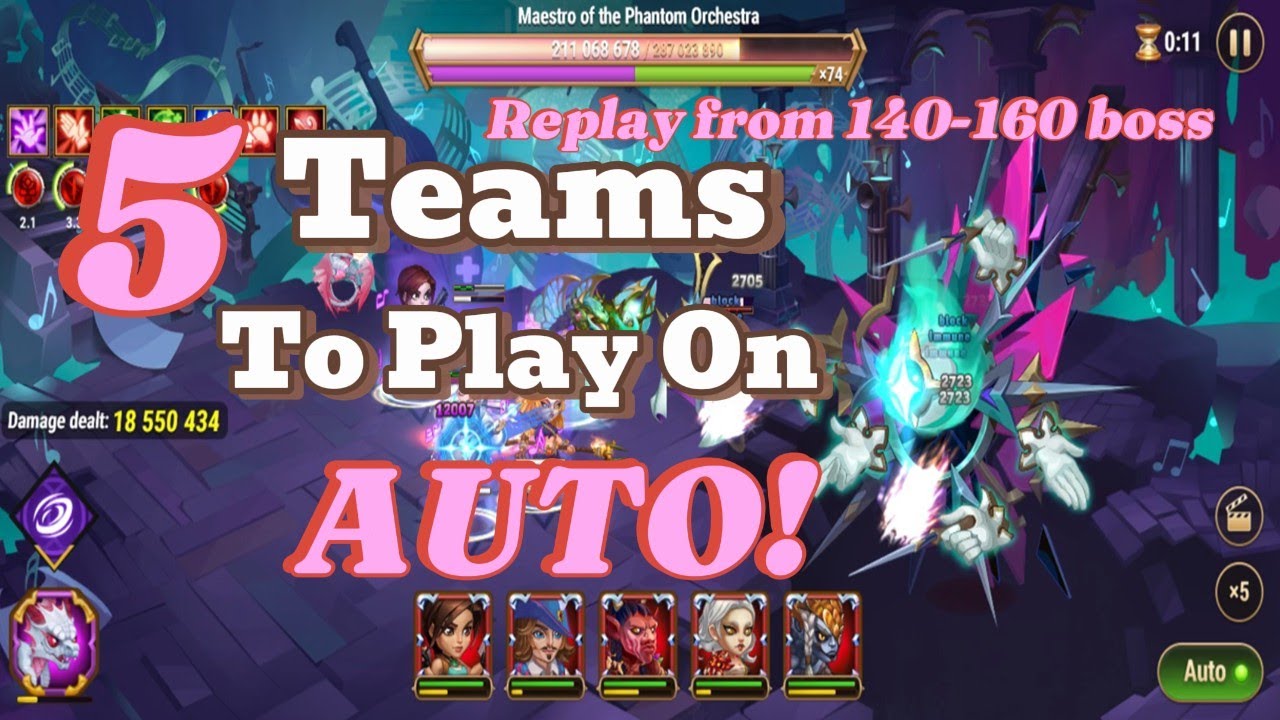 5 Best AUTO Teams for  Maestro The Phantom Orchestra  Hero Wars Dominion Era