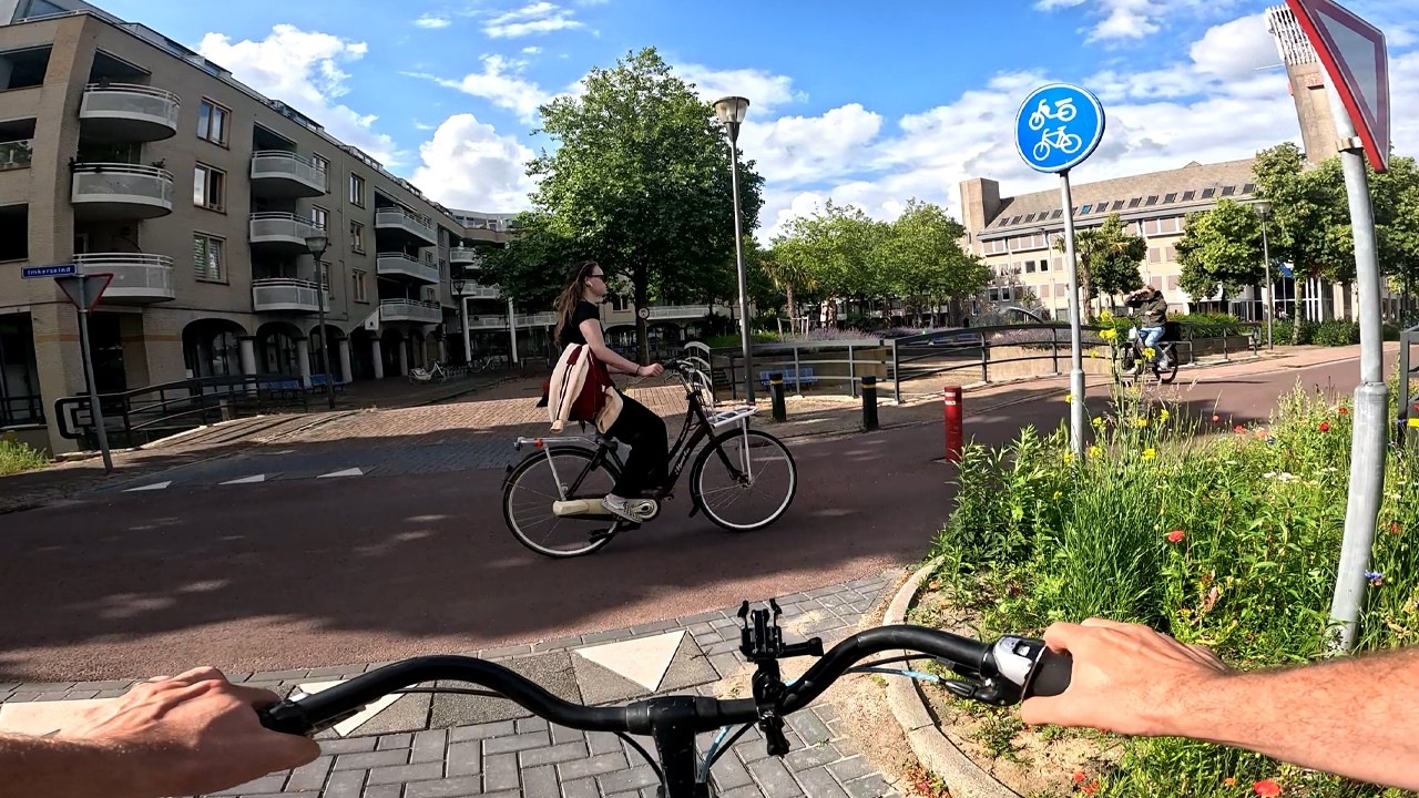 Cycling in Houten, Netherlands
